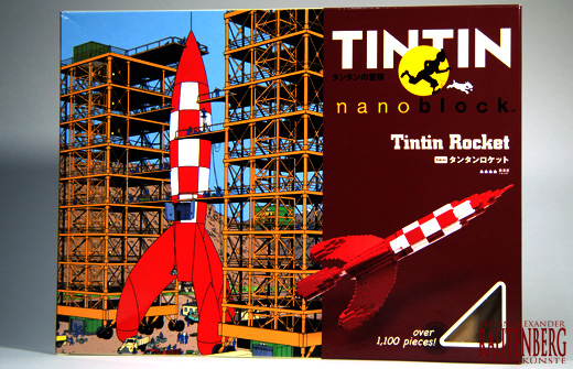 Die Schachtel der Tim und Struppi Rakete
